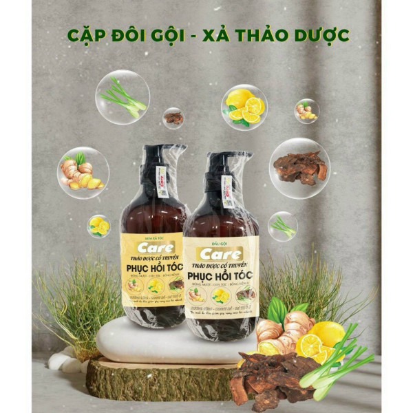 Cặp Dầu Gội Dầu Xả Care Phục Hồi Tóc