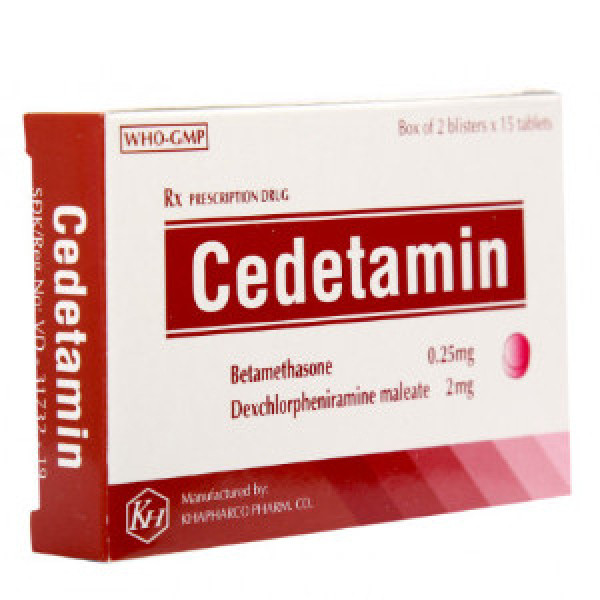 Cedetamin Khapharco (H30V) Vỉ