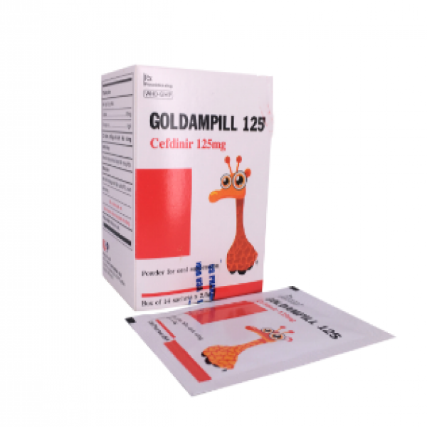 Goldampill 125Mg (Cefpdinir 125) _Usp (H/14G/2,5Gr) Hươu