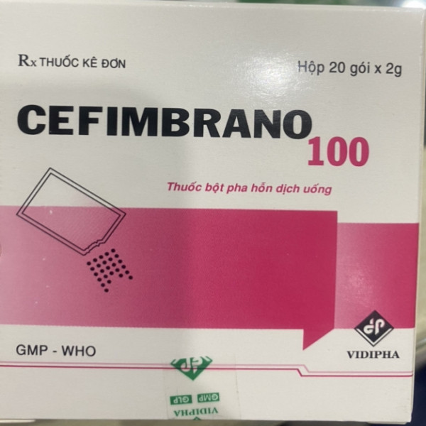 Cefimbrano 100Mg _ Vidipha (H20 Gói X 2G)