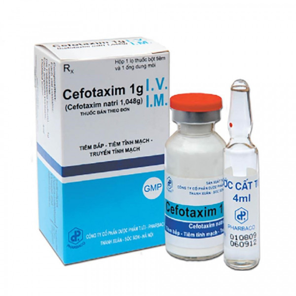 Taxefon Cefotaxim 1G (H/1Lọ/1O Dm)