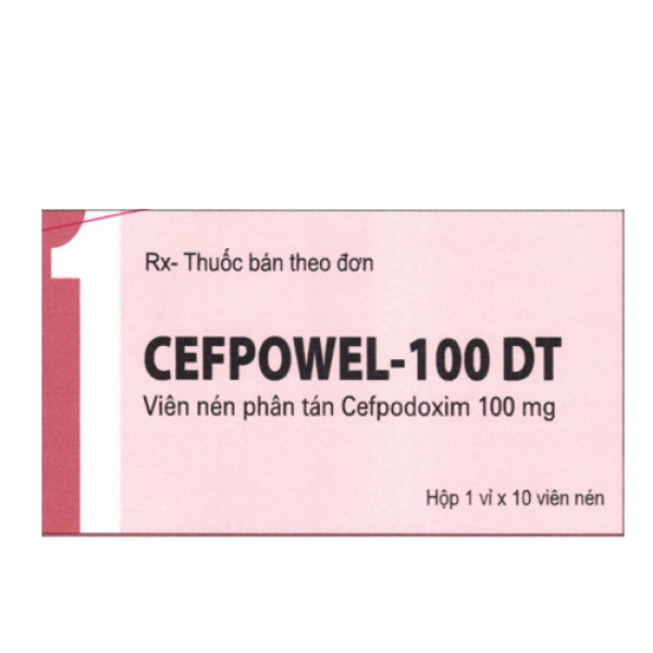 Cefpowell 100 ( Hộp 1 Vỉ X 10 Viên)