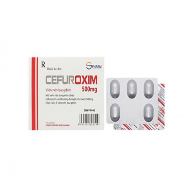 Cefuroxim 500 _Spharm (H4 Vỉ X 5 Viên)