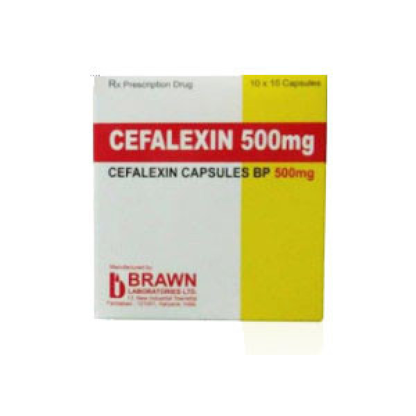 Cephalexin 500Mg Brawn _ Ấn (H100V)