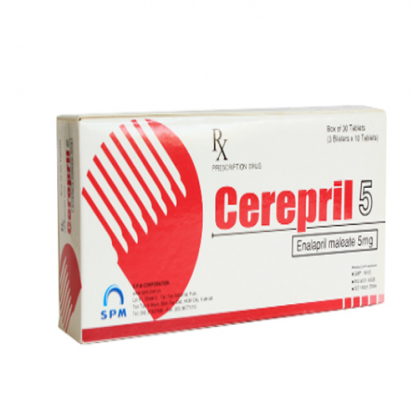 Cerepril Enalapril Maleat 5Mg Tablets Spm (H30V)