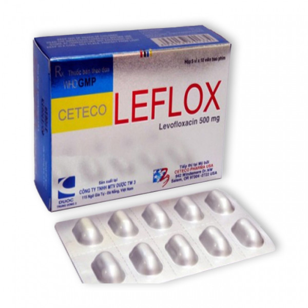 Ceteco Leflox 500Mg Levo _ Tw3 (5 Vỉ X 10 Viên)