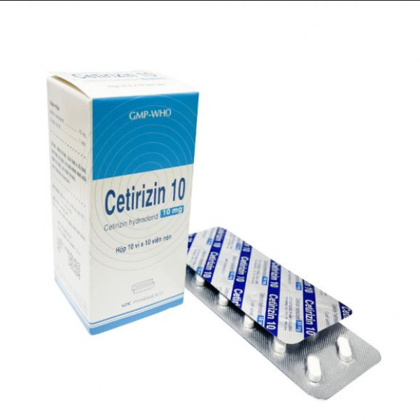 Cetirizin (10 Vỉ X 10 Viên) Cửu Long