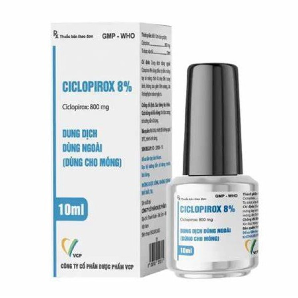 Ciclopirox 8% Xịt Nấm _Vcp (Lọ10Ml)