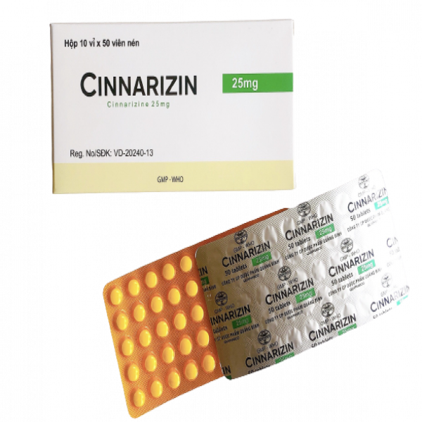 Cinnarizin 25Mg Quảng Bình (H500V)