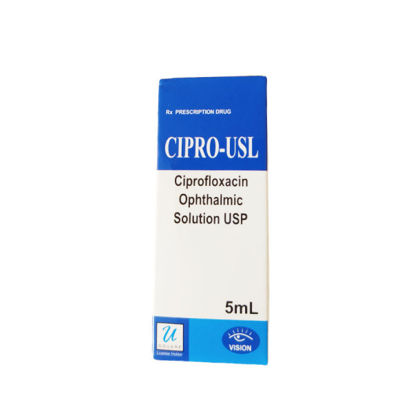 Cipro-Usl 0,3% (Ciprofloxacin ) Nhỏ Mắt _Ấn (Lọ5Ml)