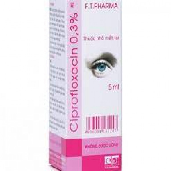 Ciprofloxacin 0,3% 32 (Cọc10Lọ5Ml)