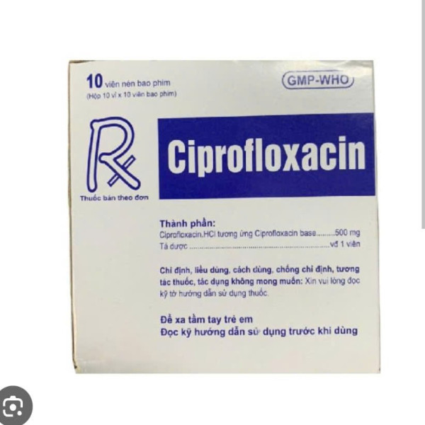 Ciprofloxacin 500Mg _Armephaco 120 (H10 Vỉ X10V)