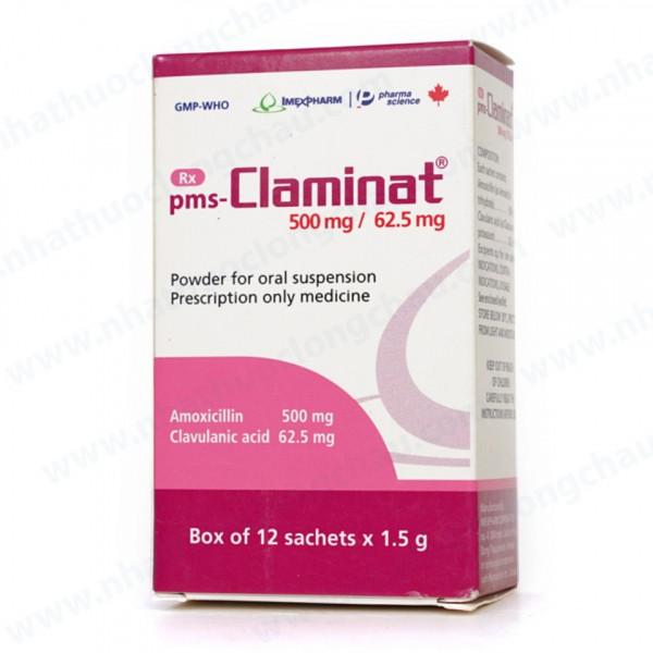 Claminat 500/62.5Mg Imexpharm (H/12G/1.5Gr)