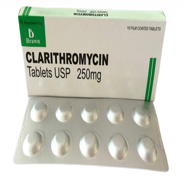 Clarithromycin 250Mg Brawn_ Ấn (H10V)