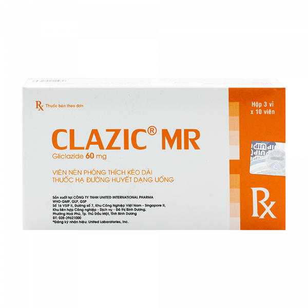 Clazic Mr Gliclazide 60Mg United (H30V)