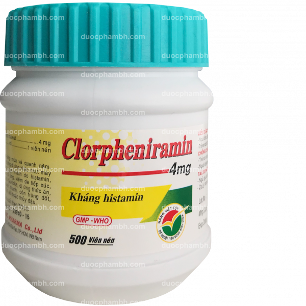 Clorpheniramin 4Mg _Nic Pharma (C500V) (Ngọt) - Nắp Xanh