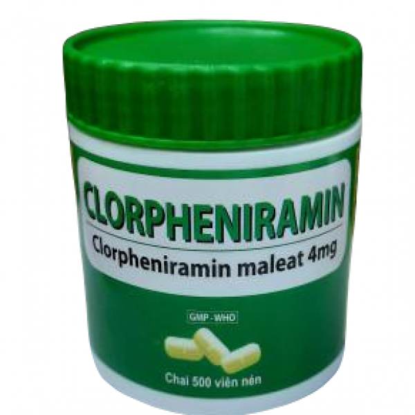 Clorpheniramin 4Mg Nén _Enlie Bình Dương (C500V)