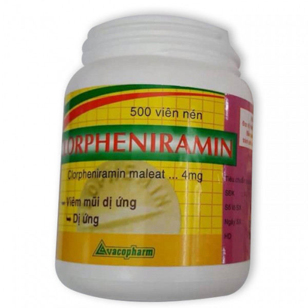 Clorpheniramin 4Mg Vacopharm (C500V) Màu Tím