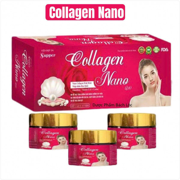 Colagen Nano 3 Lọ Viên Uống _ Gỗ (H3 Lọ30V) K32