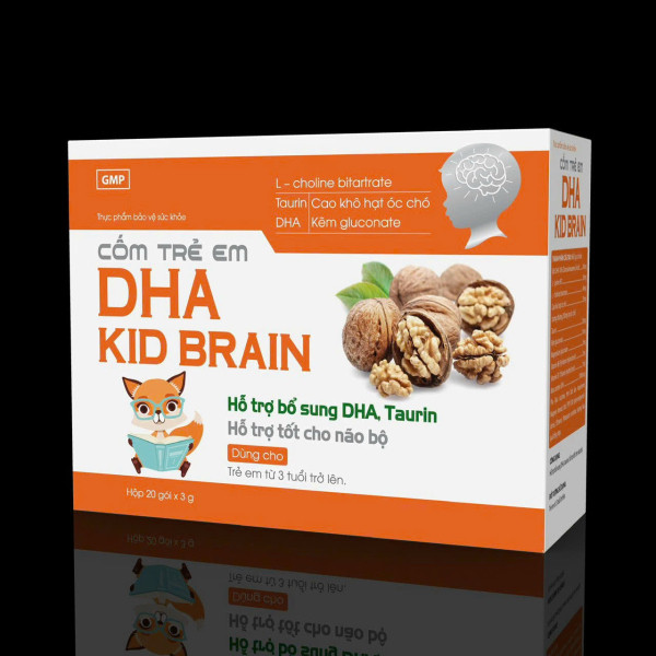 Cốm Bổ Não Dha Kid Brain Vàng _Tnx (H20 Gói X 3G) D7.27