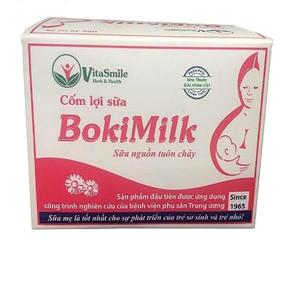 Cốm Lợi Sữa Bokimilk _Vitasmile (H20 Gói X 3Gr) D9.27