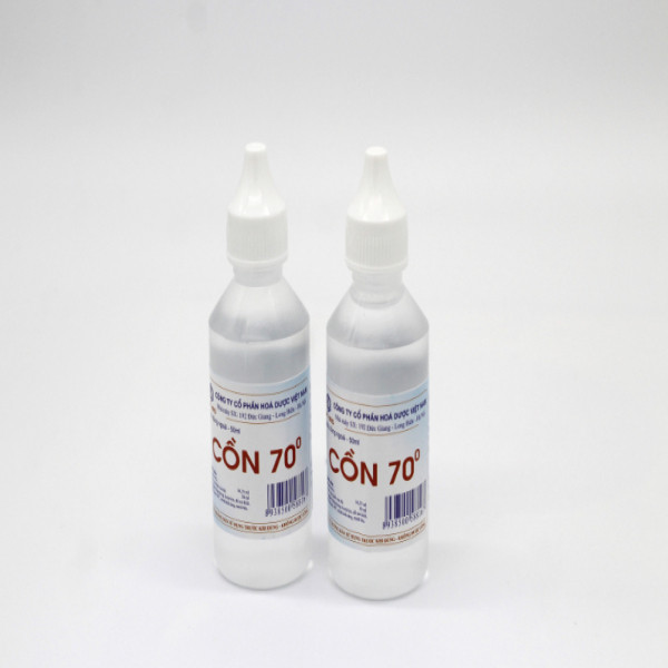 Cồn 70 Độ _Hóa Dược (Cọc10 Lọ50Ml) Bé