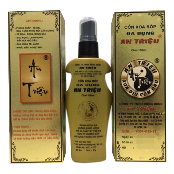 Cồn Xoa Bóp Đa Dụng An Triệu (C100Ml)(Xịt)