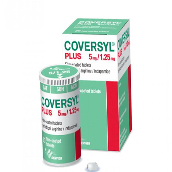 Coversyl Plus 5Mg1,25Mg Servier _Pháp (Lọ30V)