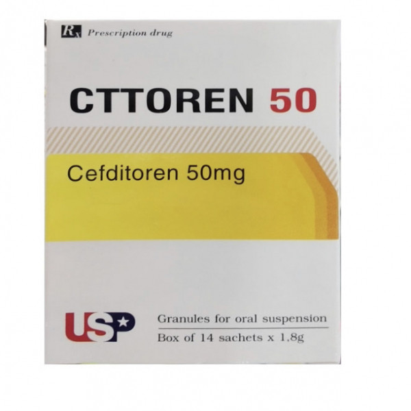 Cttoren 50Mg (Cefditoren) _Usp (Hộp14 Gói)