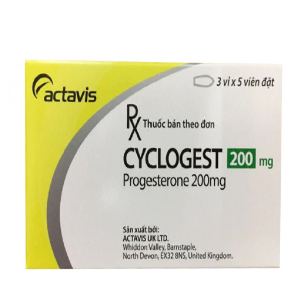 Cyclogest Progesterone 200Mg Accord Uk Ltd (H15V)