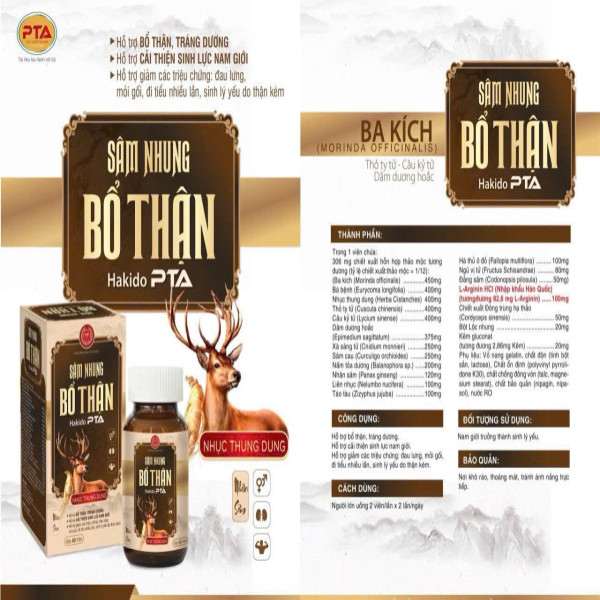 Sâm Nhung Bổ Thận Pta Lọ