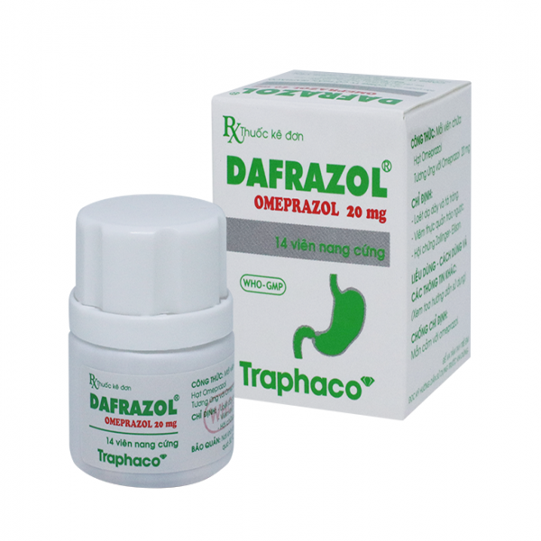 Dafrazol (Omeprazol 20Mg) _Traphaco (Lọ14V)