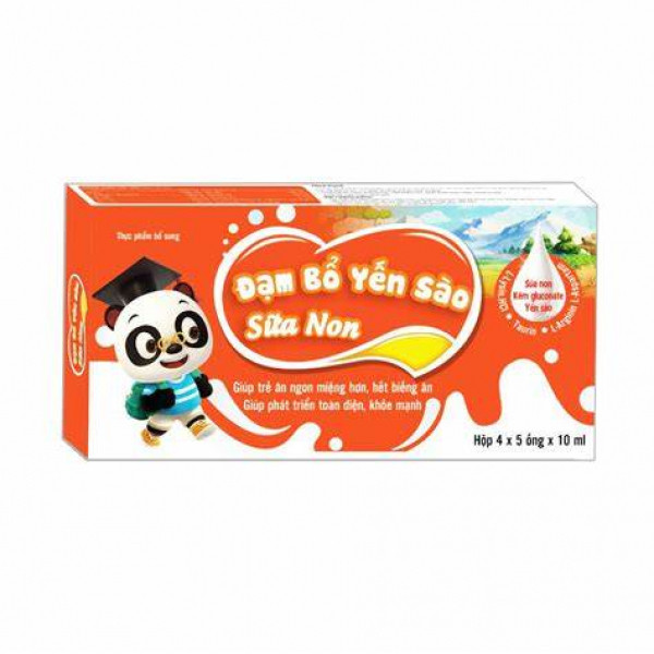 Đạm Bổ Yến Sào Sữa Non _ Dài Đỏ, Tnx (H20 Ống)