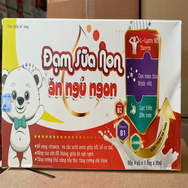 Đạm Sữa Non Ăn Ngủ Ngon _Đỏ, Trắng (H20 Ống)