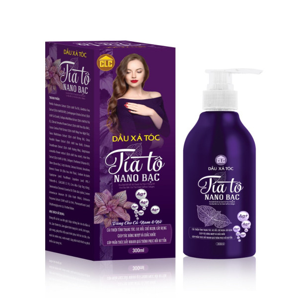 Dầu Xả Tóc Tía Tô Nano Bạc Bồ Kết _Clc (C300Ml)