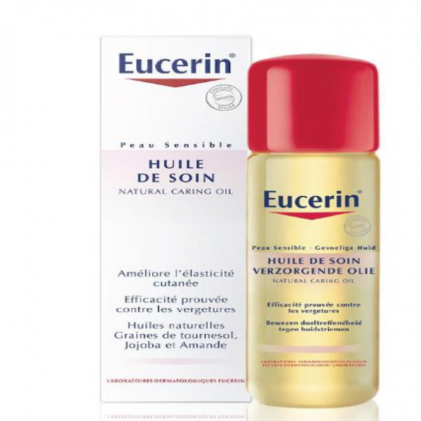 Dầu Dưỡng Da Eucerin Peau Sensible Huile De Soin Natural Caring Oil (C125Ml)