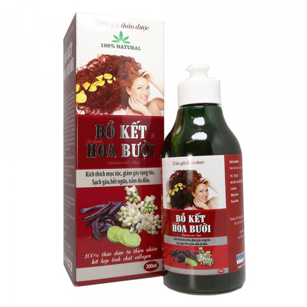 Dầu Gội Bồ Kết Hoa Bưởi Natural (C300Ml)