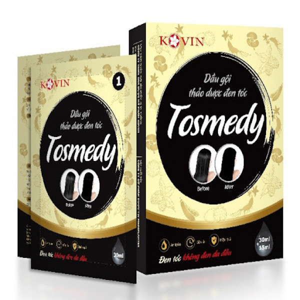 Dầu Gội Đen Tóc Tosmedy Kovin (H2G30Ml+15Ml)