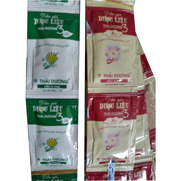 Dầu Gội Dược Liệu Thái Dương 3 (Dây10 Gói5Ml)