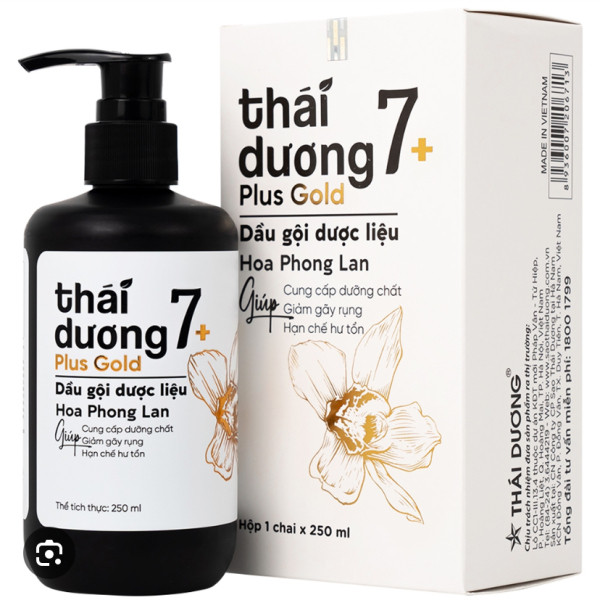 Dầu Gội Dược Liệu Thái Dương 7 Plus (C250Ml) Trắng