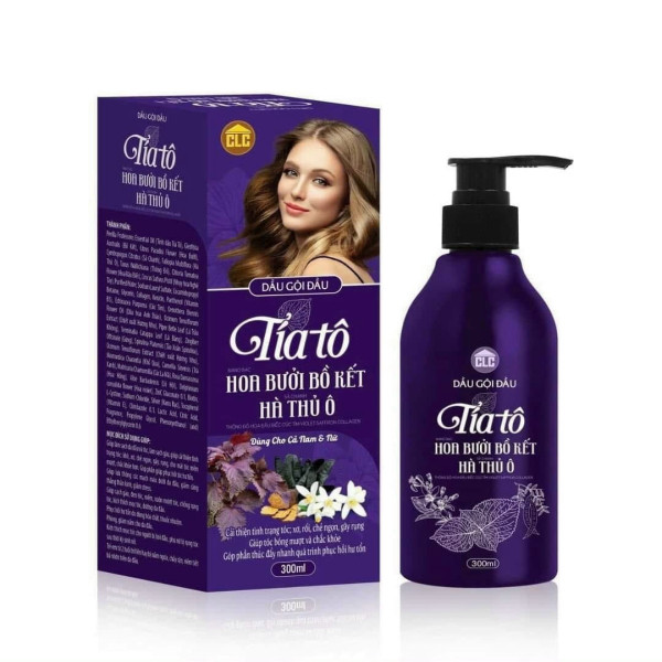 Dầu Gội Tía Tô Hoa Bưởi Bồ Kết Hà Thủ Ô _Clc (C300Ml)