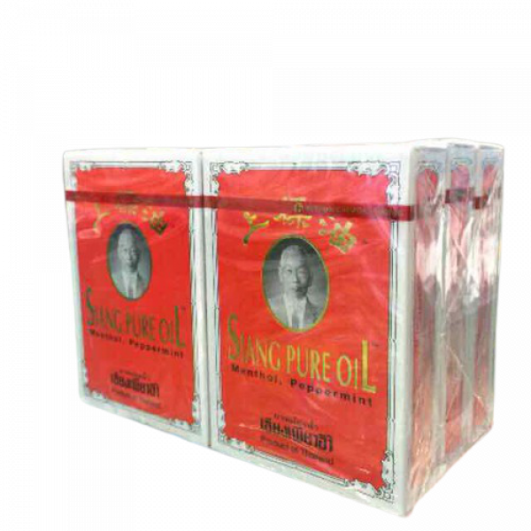 Dầu gió Thái Đỏ Siang Pure Oil 7ml (To)