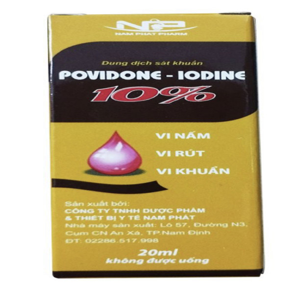 Povidine Sát Khuẩn To Rẻ _Nam Phát (Lọ/100Ml)