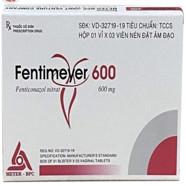 Fentimeyer 600Mg Viên Đặt _Meyer (1 Vỉ X 3 Viên)