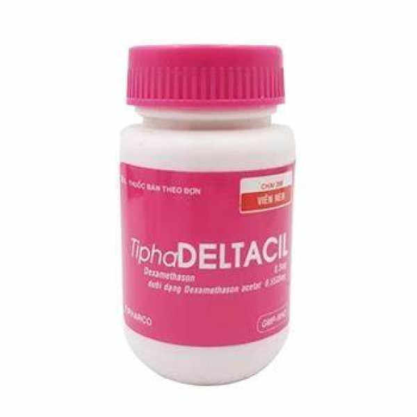 Deltacil (Dexa 0,5Mg) Nén Hồng _Tiền Giang (Lọ200V)