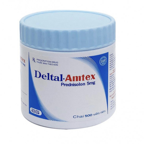 Deltal Amtex (Prednison 5Mg) Nén _Đồng Nai (Lọ500 Viên)
