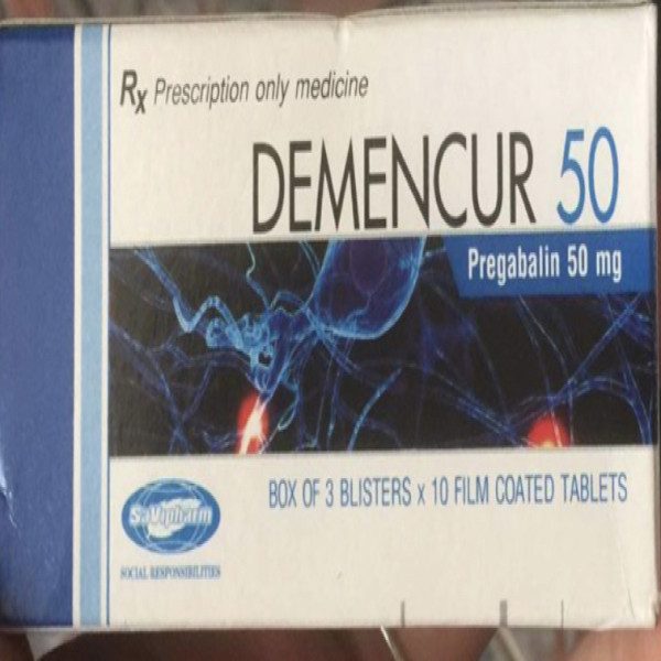 Demencur 50 (Pregabalin 50Mg) _ Savi (H30V )