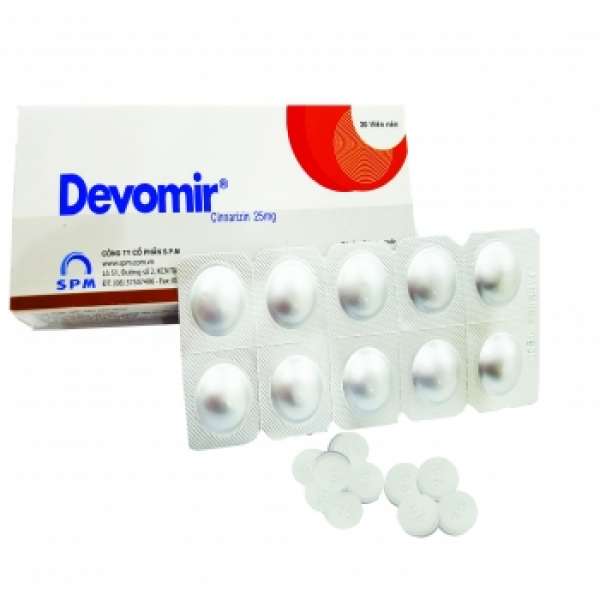 Devomir Cinnarizin 25Mg - Spm (H/30V)