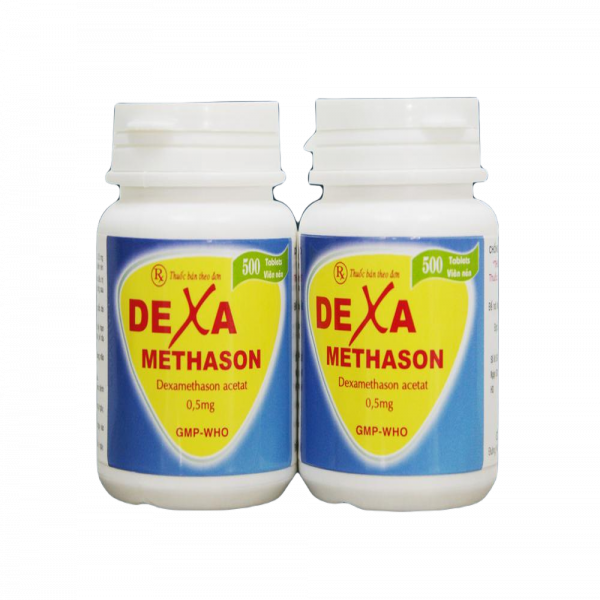 Dexamethason 0,5Mg Becamex (C500V) ( Màu Cam Hình Tim)
