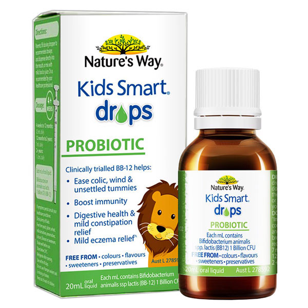 Kids Smart Drops Probiotic Nature's Way Men Vi Sinh (C/20Ml)